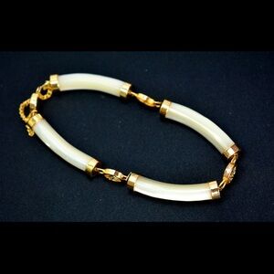 Chinese Symbol Mother
Pearl Link Bracelet Asian Character, Vintage Chinese Luck